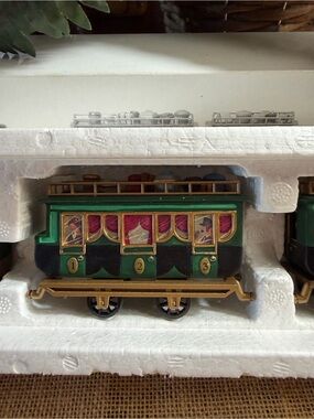 Coloring Flying Train Department 56 | Holiday | Department 56 Green And Gold The Flying Scout ...